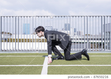 Business man business image suit men start line business style image material 87650216