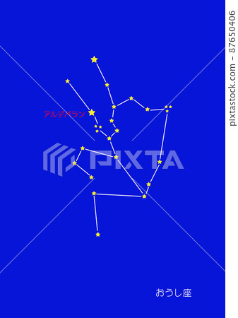 Taurus Zodiac 12 constellations First-class star Aldebaran display Taurus Zodiac 12 constellations First-class star Aldebaran display 87650406
