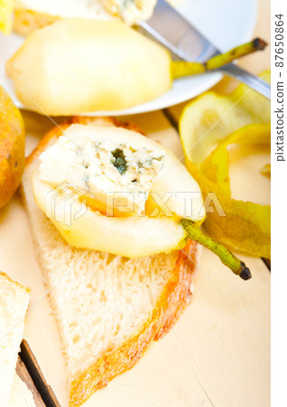 cheese and pears cheese and pears 87650864