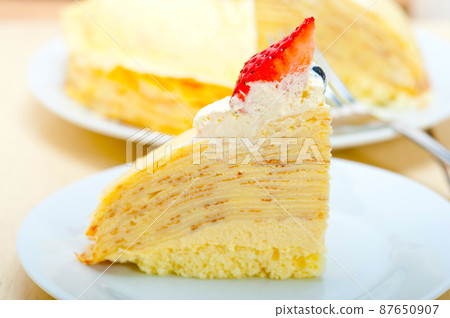 crepe pancake cake crepe pancake cake 87650907