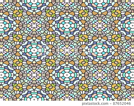 Continuous geometric pattern Continuous geometric pattern 87652046