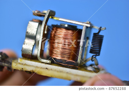 Copper coil switch in the hands of a master Copper coil switch in the hands of a master 87652288