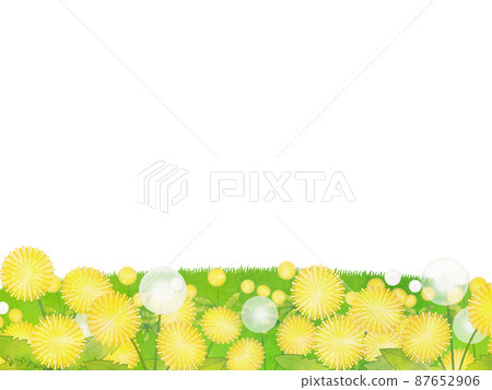 Dandelion watercolor style background material 87652906