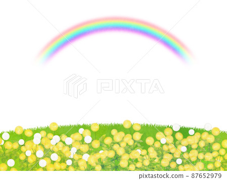 Dandelion watercolor style background material Dandelion watercolor style background material 87652979