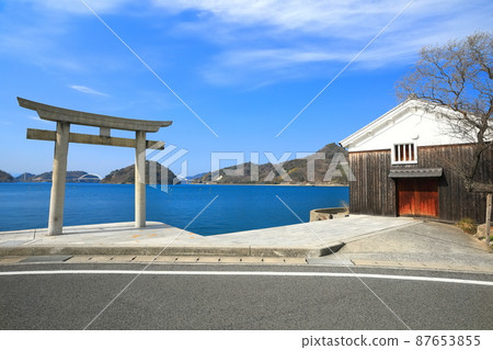 [廣島縣]飛島街道和御手洗街景保護區（惠美壽神社鳥居） 87653855