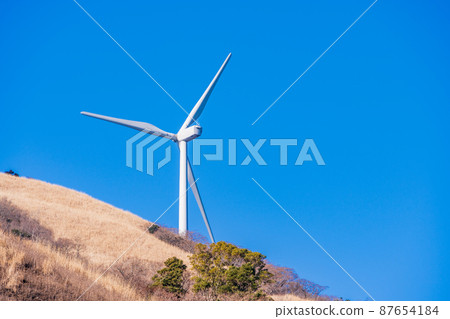 (靜岡縣)細野高原燒後的冬天 (靜岡縣)細野高原燒後的冬天 87654184