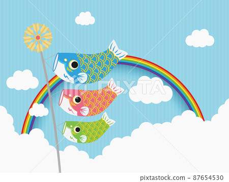 鯉魚旗背景素材 鯉魚旗背景素材 87654530