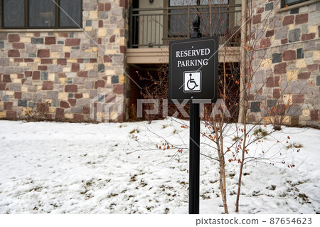 Parking sign for wheelchair users Parking sign for wheelchair users 87654623