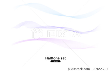 Halftone wave (pastel) 87655295