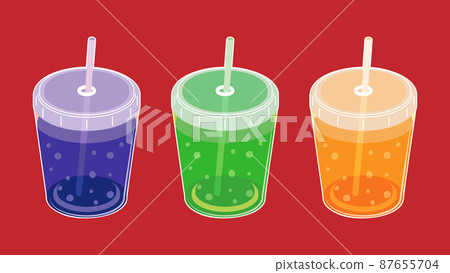 Carbonated juice set (with white border) Carbonated juice set (with white border) 87655704