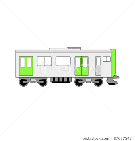 這是一列運輸火車的插圖。請用於旅行等傳單! 這是一列運輸火車的插圖。請用於旅行等傳單! 87657542