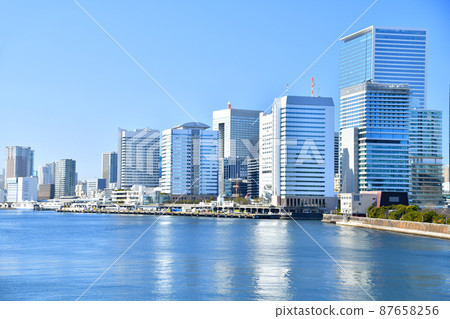 從築地大橋/隅田川看竹芝碼頭（東京都港區）[2022.2] 87658256