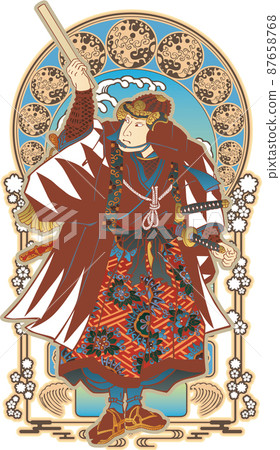 Ukiyo-e Tadaomizo Oishi built-in assistant Japanese style Gothic version Ukiyo-e Tadaomizo Oishi built-in assistant Japanese style Gothic version 87658768