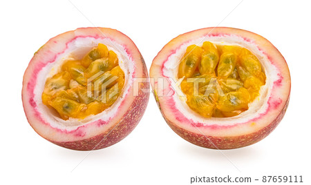 passion fruit isolated on white background 87659111
