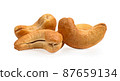 cashew nut isolated on white background 87659134