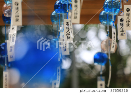 Wind chime corridor of Arahito Shrine 87659216