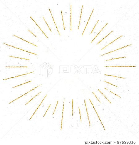 Glittering rays on old paper. Vintage background. 87659336