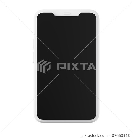 Mobile smartphone gadget high quality 3D render illustration icon. 87660348