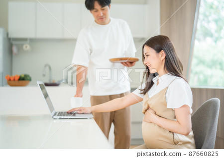 Pregnant women to telework and men to bring drinks 87660825