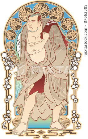 Ukiyo-e Sumo wrestler part 12 Japanese style Gothic version 87662385