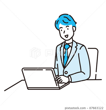 Line art person Line art person 87663122