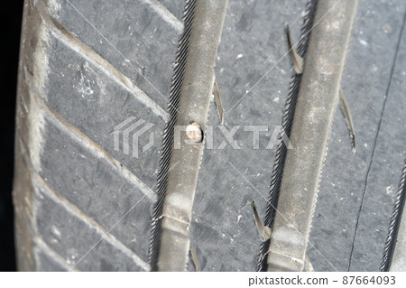 Repairing nailed tires and flat tires 87664093