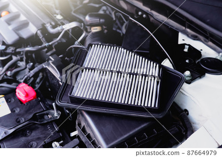 Automobile air filter of the engine intake system on the car air filter box 87664979