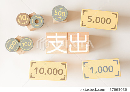 Spending letters and money 87665086