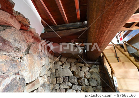 Internal structure of the castle tower of the national treasure "Inuyama Castle" 87665166