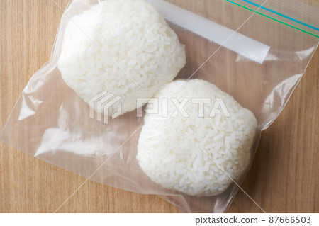 Rice wrapped in a wrap for storage 87666503