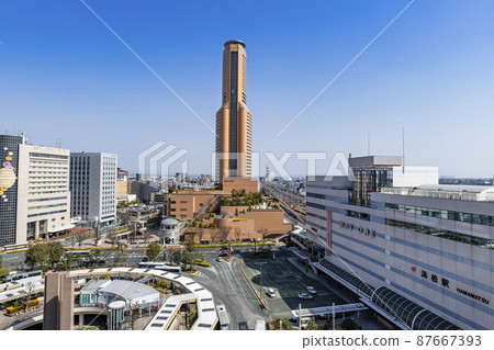 Urban scenery of JR Hamamatsu Station North Exit in Hamamatsu City, Shizuoka Prefecture 87667393