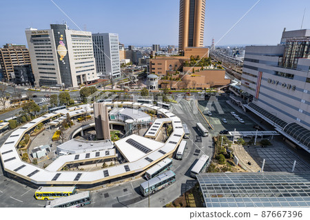 Urban scenery of JR Hamamatsu Station North Exit in Hamamatsu City, Shizuoka Prefecture 87667396