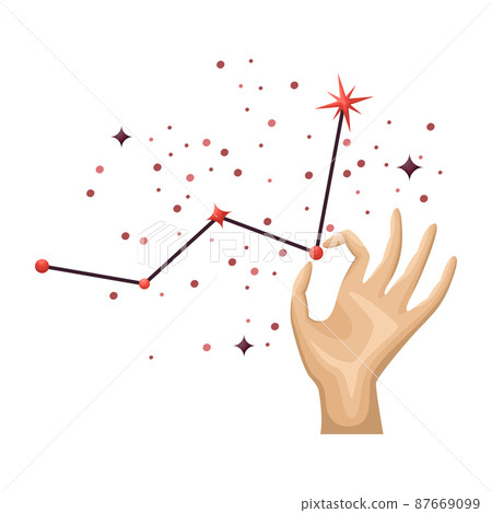 Mystical astrological vector illustration. Magic symbols. Zodiac. Astronomy. 87669099