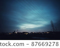 West sky after sunset 87669278