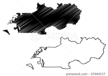 Weber County, State of Utah (U.S. county, United States of America, USA, U.S., US) map vector illustration, scribble sketch Weber map 87669557