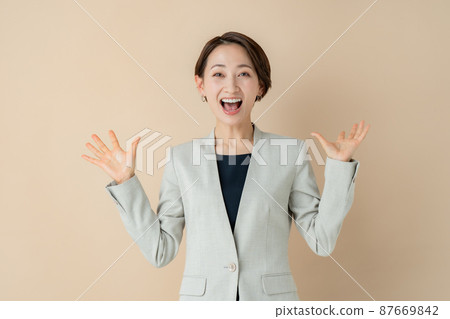 業務驚訝的女人 87669842