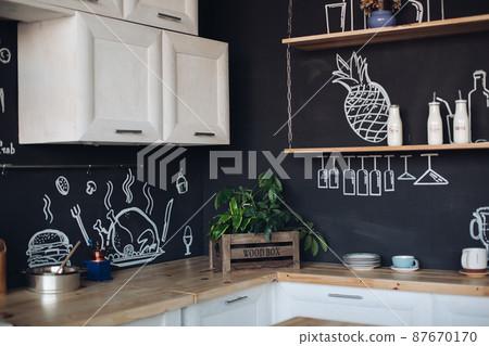 Luxury kitchen made in fashionable design with 87670170