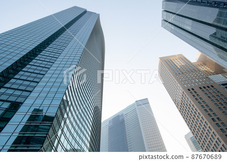 東京建築物的城市景觀 東京建築物的城市景觀 87670689