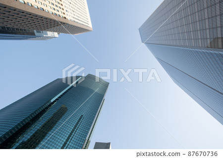 東京建築物的城市景觀 東京建築物的城市景觀 87670736