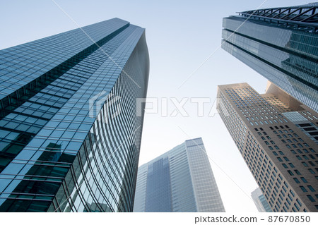 東京建築物的城市景觀 87670850