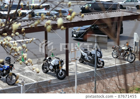 Parked motorcycle 87671455