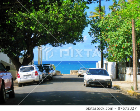 Stroll around the city of Puerto Rico, an island in the Caribbean 87672327