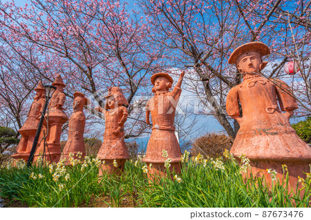 Haniwa and Sakura [Gotemba City Thank You Mountain] 87673476