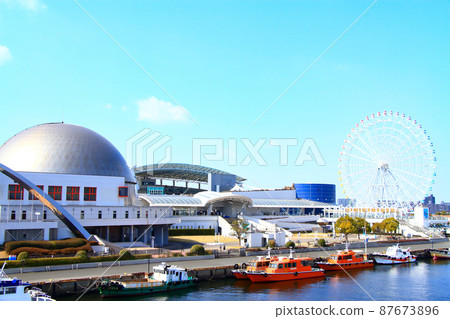 Scenery of Nagoya City and Port of Nagoya Public Aquarium Scenery of Nagoya City and Port of Nagoya Public Aquarium 87673896