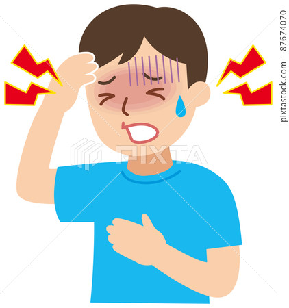 一個看起來頭疼的男人 87674070