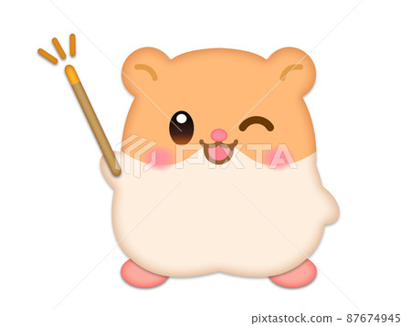 可愛倉鼠的插圖素材解釋3 87674945