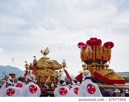 贊岐豐浜長沙祭，長沙在市內散步 87675968