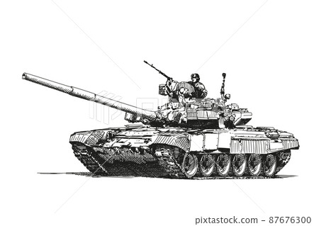 Tank of the Russian army 87676300