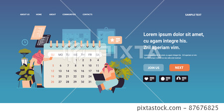 businesspeople using calendar planning day scheduling appointment in agenda meeting plan time management businesspeople using calendar planning day scheduling appointment in agenda meeting plan time management 87676825