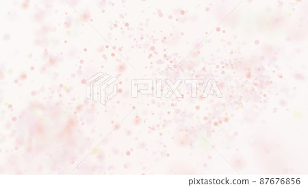 CG particles Pink particles with the image of spring CG particles Pink particles with the image of spring 87676856